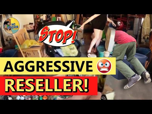 HE MADE HER UNCOMFORTABLE AT THIS GARAGE SALE! MUST WATCH!!