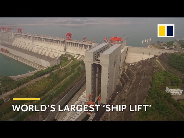 World’s largest ‘ship lift’ in the Three Gorges Dam