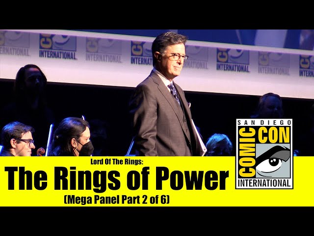 LOTR: THE RINGS OF POWER | Comic Con 2022 [Mega Panel Pt 2 of 6] Show Introduction (Stephen Colbert)