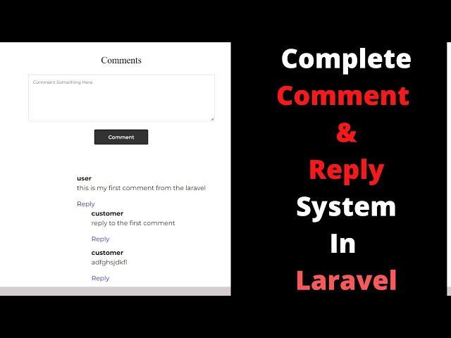 #24 Complete Comment & Reply System in Laravel | Laravel Ecommerce Project Beginner to Advance