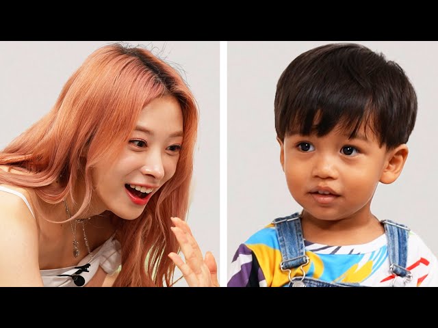 Beautiful Korean girls meet hispanic baby For The First Time l Kpop Idol Rocket Punch l Korea, Japan