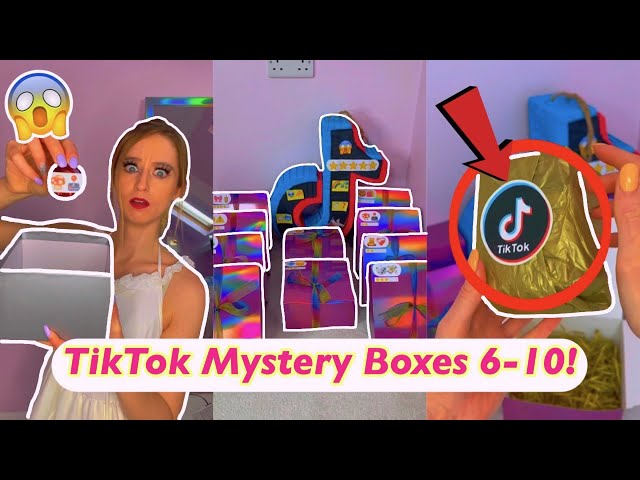 [ASMR] OPENING DIAMOND TIKTOK MYSTERY BOXES!!😱💎(Boxes 6-10!)😍 TikTok Compilation | Rhia Official♡