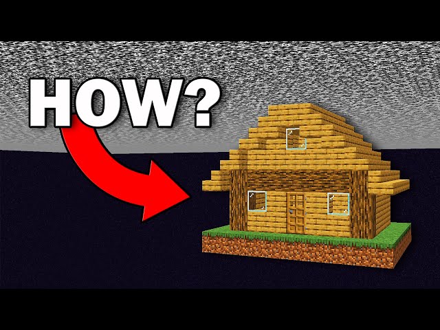 How I Built in The Minecraft Void...
