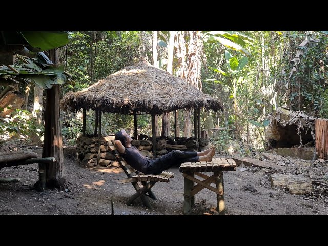 A Table Made Of Wood, Relax, Rest, Survival Instinct, Wilderness Alone, survival, Episode 167