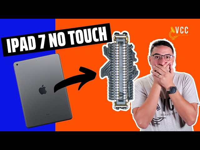 iPad 7 Smashed Touch FPC Connector. How To Easily Replace It. Microsoldering Repair
