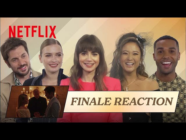 Emily In Paris Cast Reacts to Wild Season 3 Finale Moments | Netflix