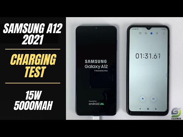 Samsung Galaxy A12 2021 Battery charging test 0% to 100%