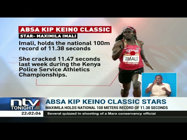 Maximilla Imali expected to be among the stars during the Absa Kip Keino Classic event on May 7th