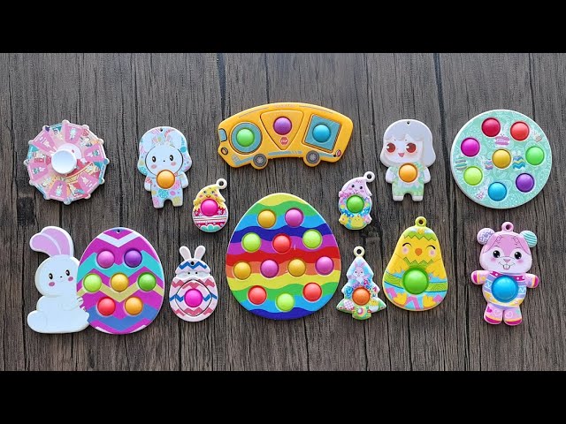 Easter Pop it Collection 2022 - Egg, Rabbit, Squid, Bus Push Bubble Fidget Toy