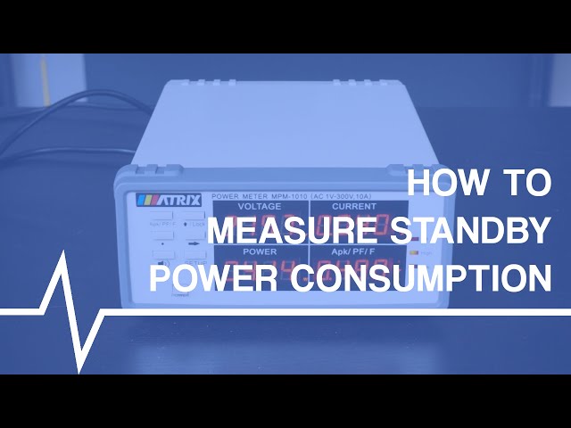 How do you measure the standby AC power consumption of products?