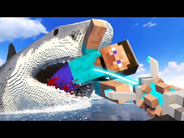 Feeding a MEGALODON Shark Steve - Teardown Mods Gameplay