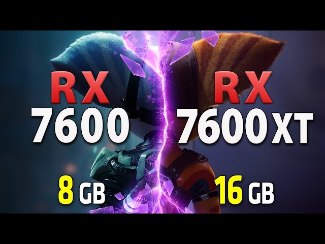 RX 7600 vs RX 7600 XT - Test in 10 Games | 1080p