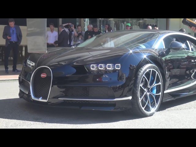 Bugatti Chiron Sound - cold start in Monaco