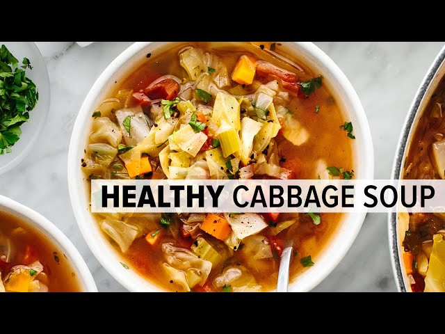 CABBAGE SOUP | super easy, vegetarian soup for a healthy diet