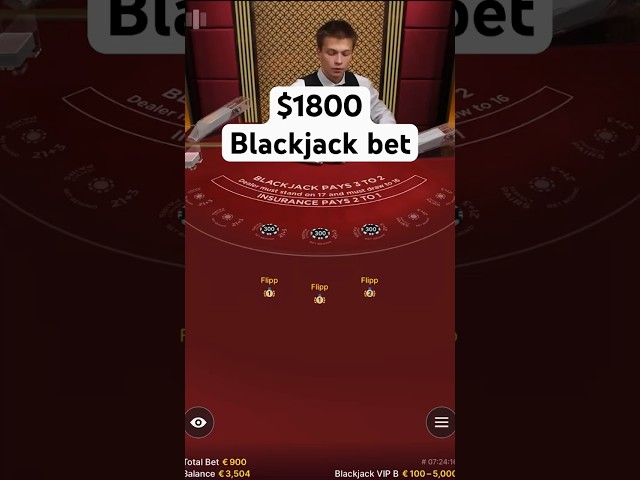 Expensive blackjack bets #shorts