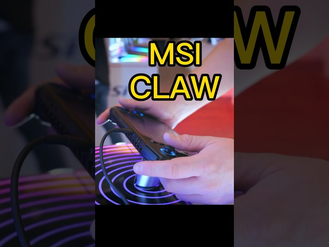 Behold the Claw! 🫠 The Very First Intel Arc Based Handheld Gaming Device #shorts #gaming  #handheld
