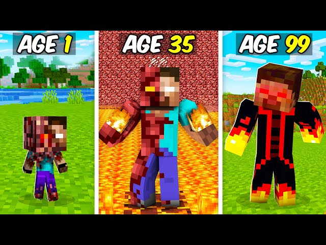 Surviving 99 Years As Netherbrine In Minecraft!
