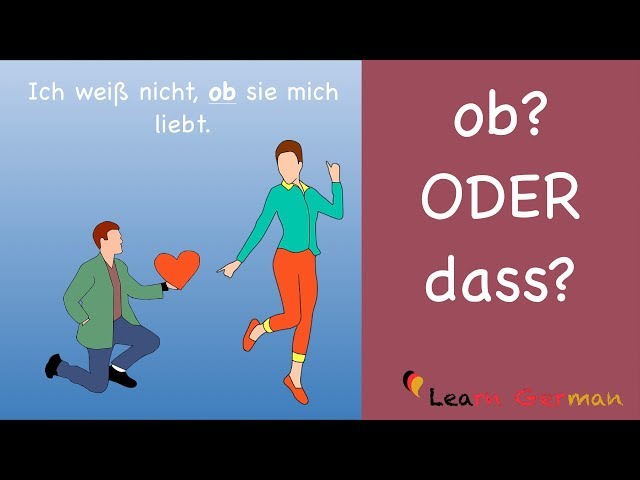 Learn German | Common Mistakes in German | "ob" oder "dass"? | A1 | A2