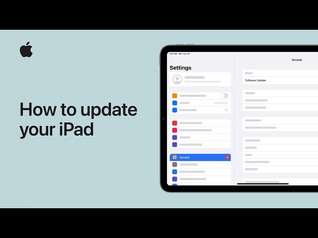How to update your iPad | Apple Support