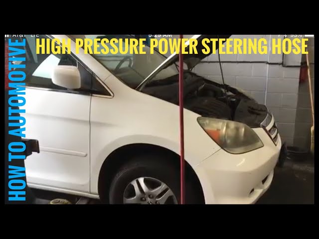 How to Replace the High Pressure Power Steering Hose on a 2006 Honda Odyssey