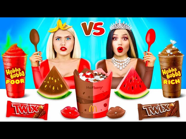 Rich vs Broke CHOCOLATE Challenge | Epic Battle with Snacks & Funny Moments by RATATA BRILLIANT