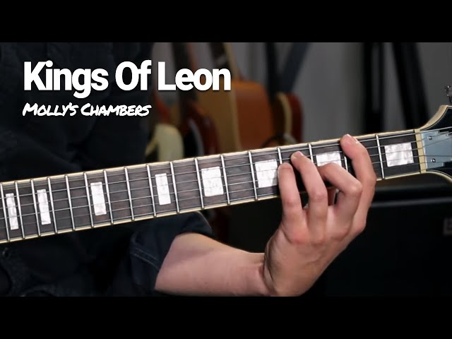 MOLLY'S CHAMBERS - KINGS OF LEON Guitar Lesson with SOLO + Jam track!