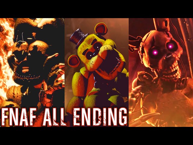 Five Nights at Freddy's - All Endings 2014-2021 (Canon Only)