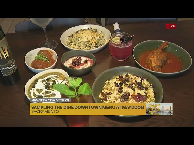 Traditional Persian dishes featured on Dine Downtown menu at Maydoon