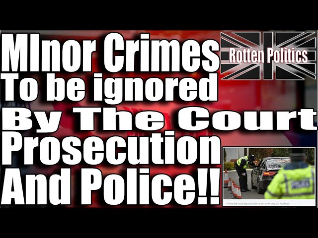 Minor crimes to be ignored by the court ,prosecution and police!