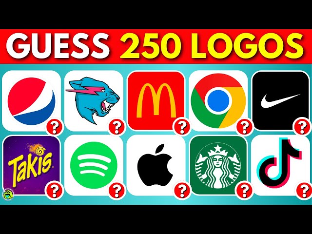 Guess The Logo in 3 Seconds | 250 FAMOUS LOGOS