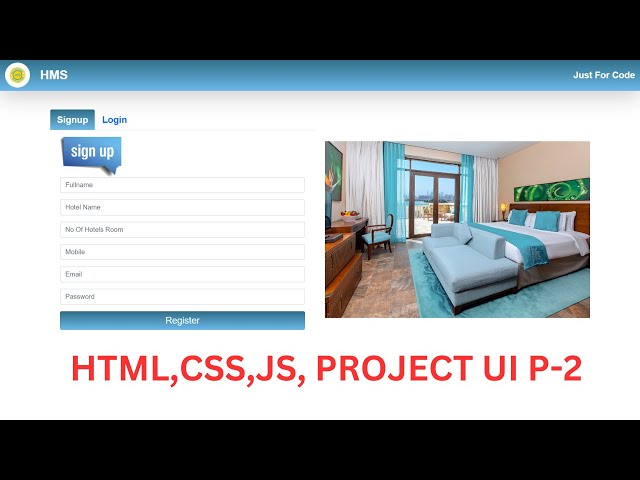 JAVASCRIPT PROJECT HOTEL MANAGEMENT SYSTEM | HTML | CSS | JAVASCRIPT PROJECT IN HINDI | PART-2