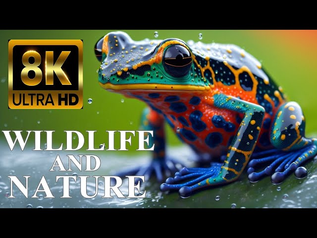 WILDLIFE and NATURE SCENERY 8K ULTRA HD with Names and Sounds
