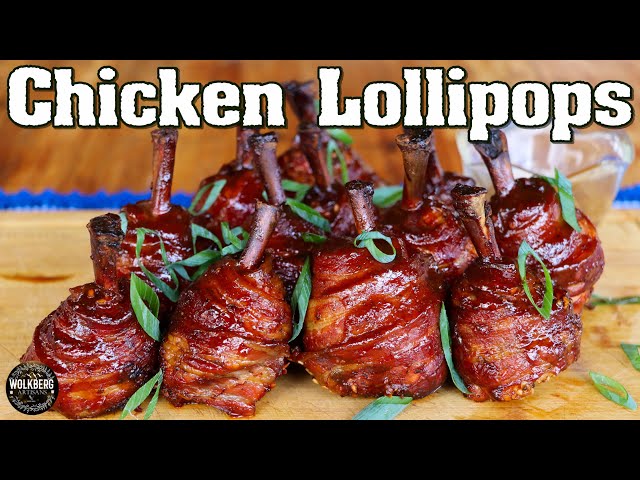 Bacon-wrapped Chicken Lollipops | Smoked Chicken Drumsticks | Chicken Braai | BBQ Recipe ideas