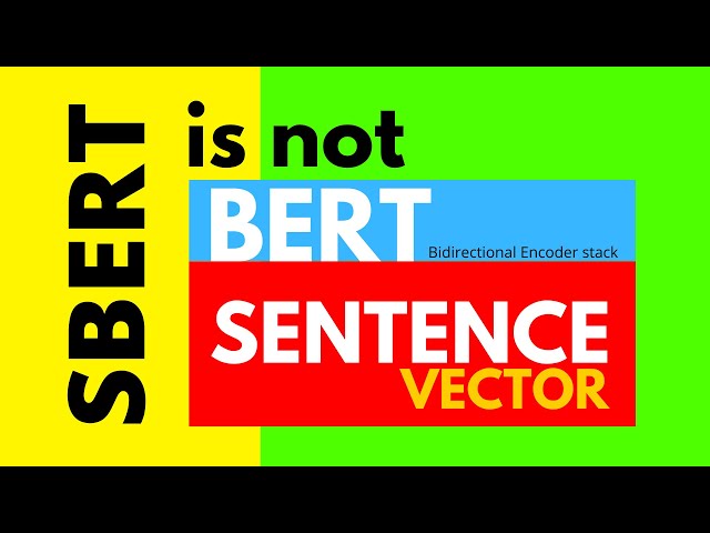 SBERT (Sentence Transformers) is not BERT Sentence Embedding: Intro & Tutorial (#sbert  Ep 37)