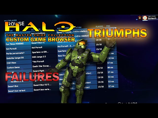 Halo MCC MODS and Custom Game Browser TRIUMPHS and FAILURES