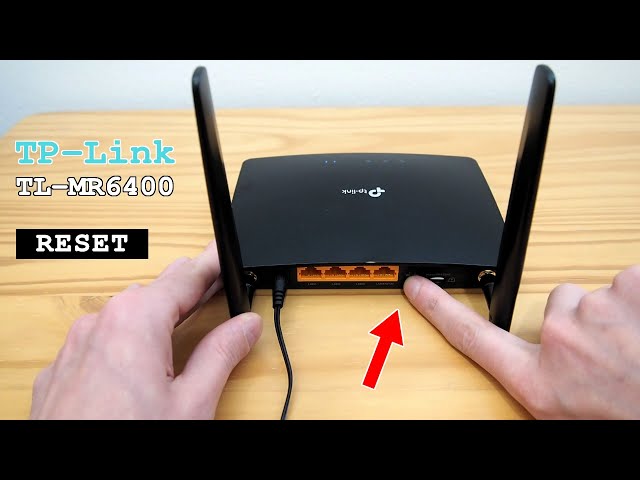 TP-Link TL-MR6400 4G Router Wi-Fi • Factory reset