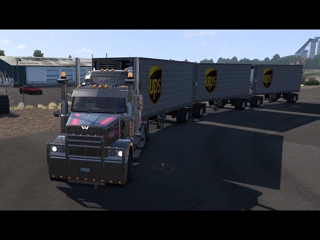 Playing American Truck Simulator With Western Star 4800 B And Logitech G29 In 2k Quality