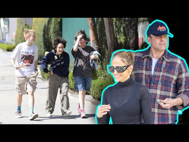 Ben Affleck And Jennifer Lopez Drop Off The Kids At The Mall Before Pizza Lunch Date