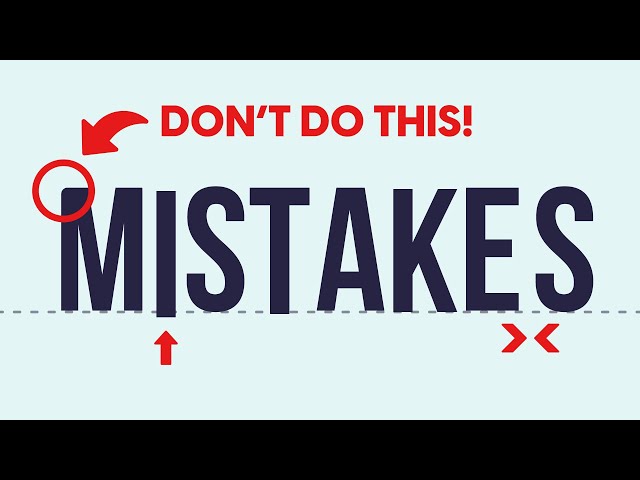 Design Mistakes You NEED to Avoid! 🚫