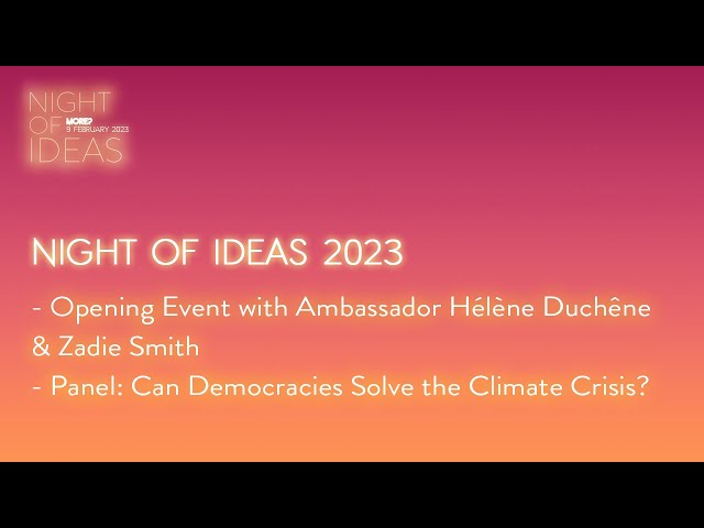 Opening and Panel 1 - Night Of Ideas 2023