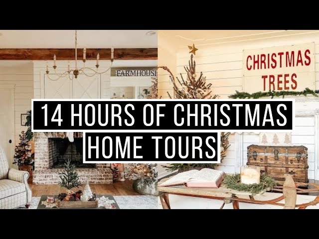 50 Antique Farmhouse Christmas Home Tours ( Music Only For TV Viewing)