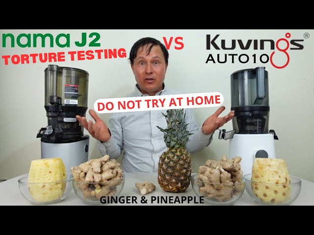 Kuvings Auto10 vs Nama J2 Slow Juicer Ginger Juice Torture Test