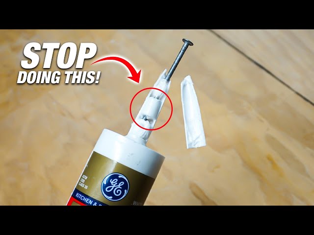 STOP Throwing Away Half-Used Dried-Up Caulk Tubes! How To Fix It To Last Forever!