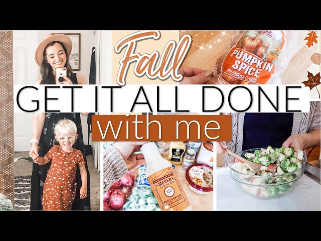 *NEW* FALL EXTREME Declutter, Cook + Clean With Me! 🍁 GET IT ALL DONE | grocery haul + FOOD IDEAS