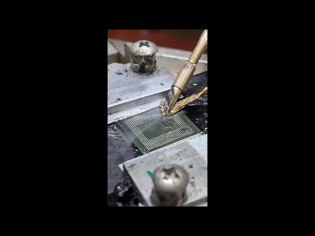 Reballing the black glued CPU