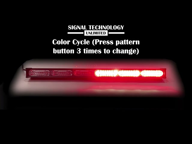 Signal Technology Unlimited Dual Color Traffic Advisor Flash Demo (Red/Blue Split with Amber)