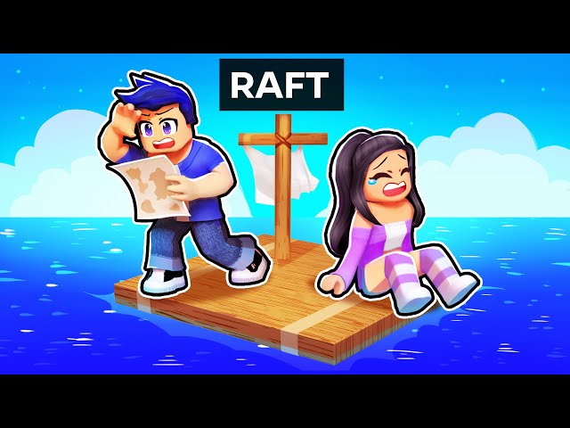 We're TRAPPED On A RAFT In Roblox!