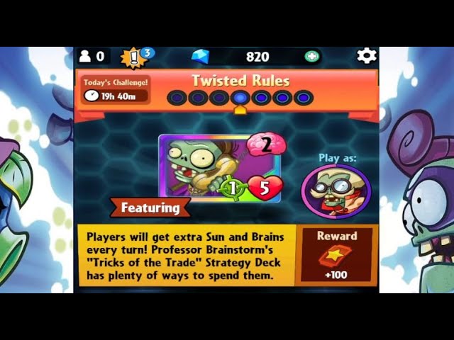 Twisted Rules | Daily Challenge Day 4 | 10 September 2022 | Pvz Heroes