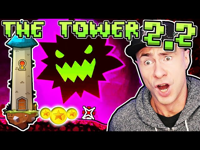Geometry Dash 2.2 - ALL TOWER LEVELS with 3 COINS COMPLETE