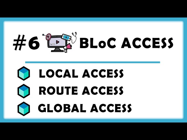 #6 - BLoC Access & Navigation - Local, Route & Global Access with BlocProvider